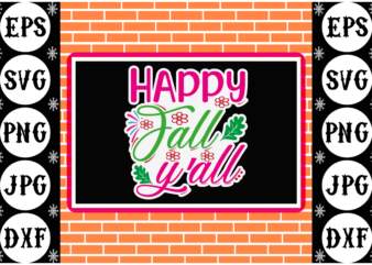 Happy fall yall sticker graphic t shirt