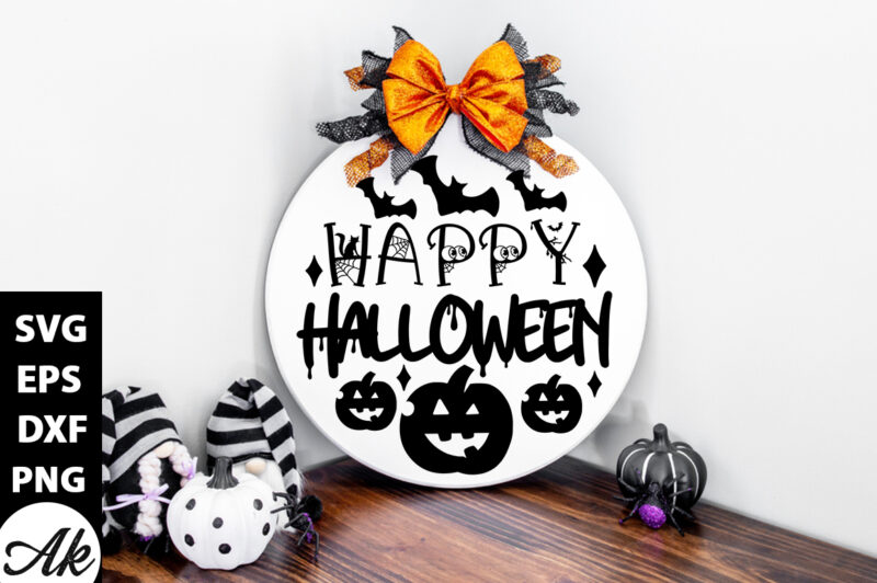 Halloween Round Sign SVG Bundle