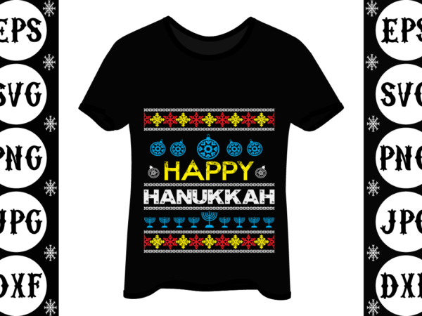 Happy hanukkah graphic t shirt