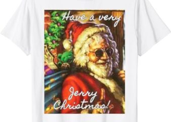 Have a Very Jerry Christmas Garcia Santa Holiday T-Shirt PNG File