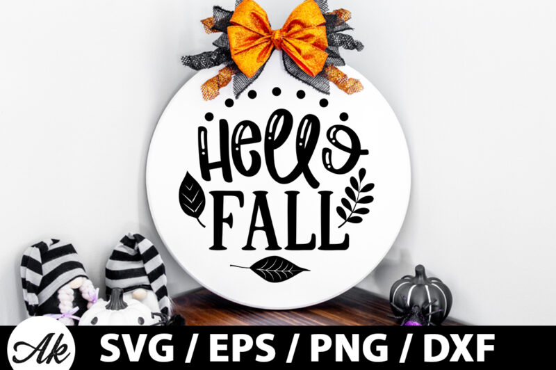 Fall Round Sign SVG Bundle