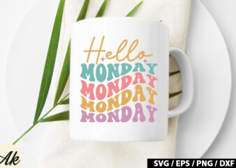 Hello monday Retro SVG