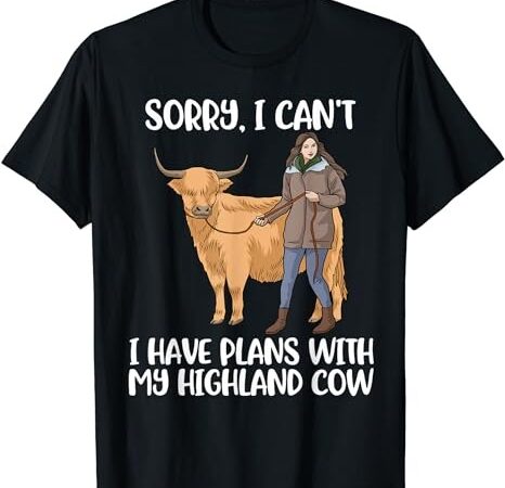 Highland cow shirt women highland cow gift women farm animal t-shirt