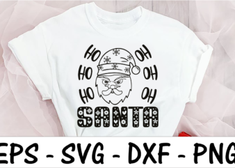 Ho ho ho Santa graphic t shirt