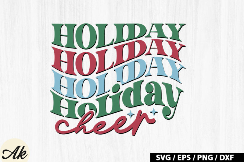 Holiday cheer Retro SVG