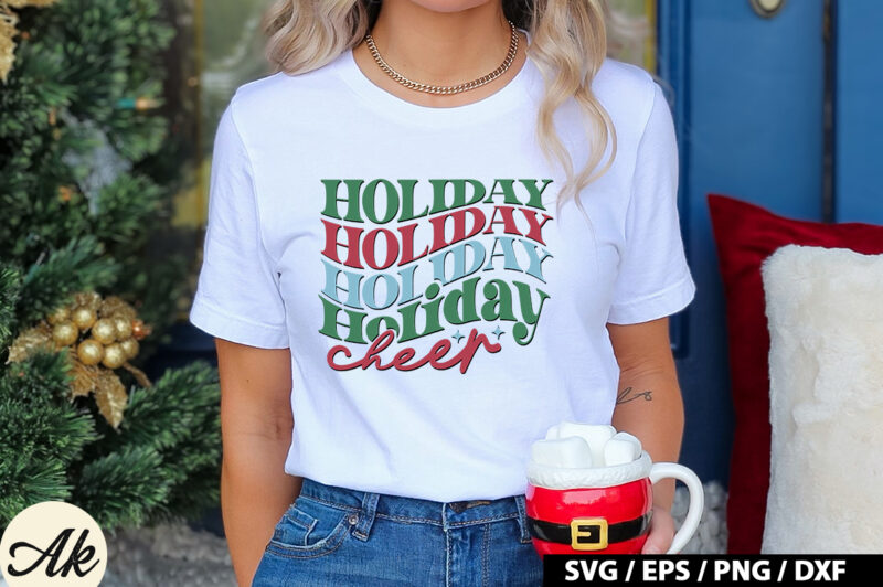 Holiday cheer Retro SVG