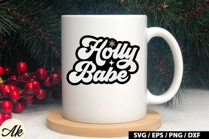 Holly babe Retro SVG