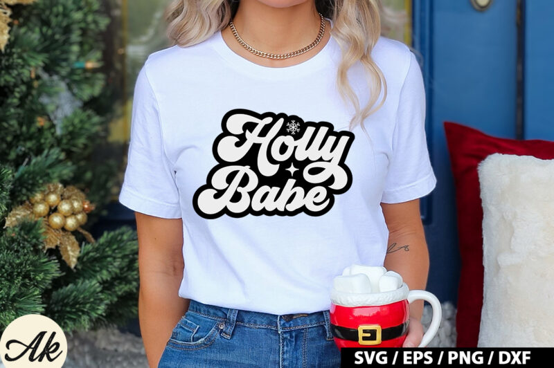 Holly babe Retro SVG