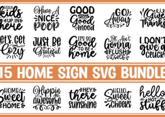 Home Sign SVG Bundle graphic t shirt
