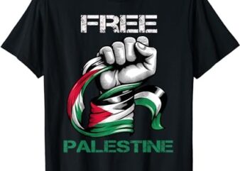 I Love Free Palestine Flag Save Gaza Strip Palestinian T-Shirt