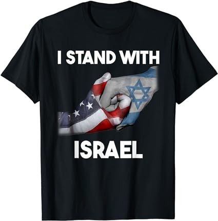 I stand with israel shirt i stand with israel america flag t-shirt
