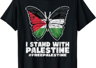 I Stand With Palestine For Their Freedom Free Palestine T-Shirt