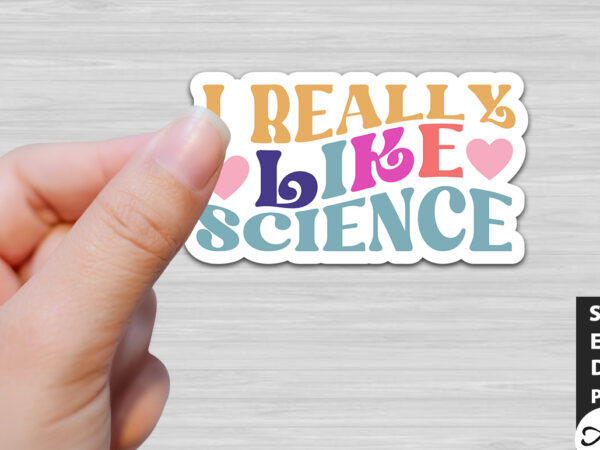 I really like science stickers design