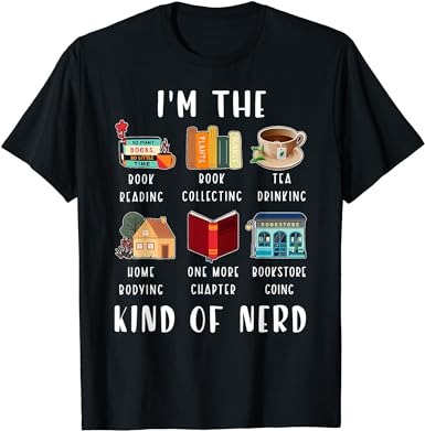 I’m the kind of nerd reading librarian books lover t-shirt