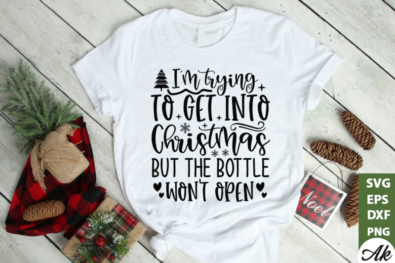 I’m trying to get into christmas but the bottle won’t open SVG