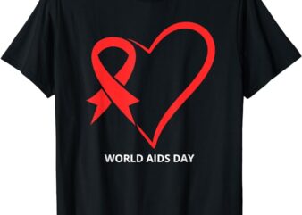 In December We Wear Red World Aids Day 2023 T-Shirt 1