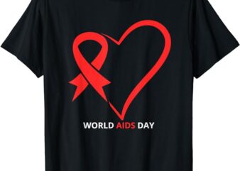 In December We Wear Red World Aids Day 2023 T-Shirt