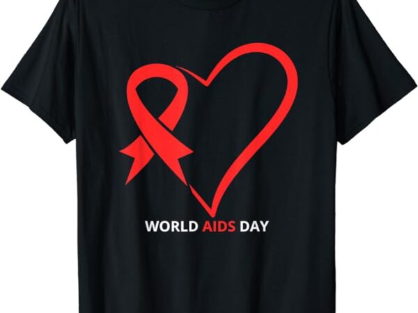 In december we wear red world aids day 2023 t-shirt