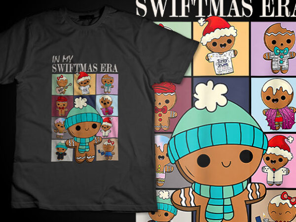 In my christmas era funny gingerbread christmas xmas tshirt design