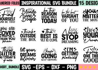 Inspirational SVG Bundle t shirt design for sale