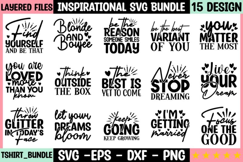 Inspirational SVG Bundle