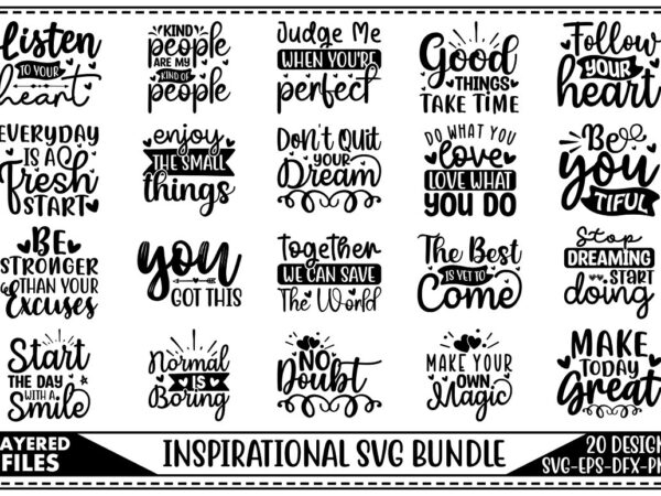 Inspirational svg bundle t shirt design for sale