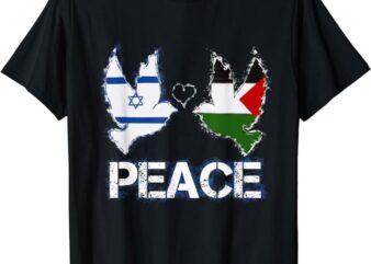 Israel Palestine Peace Friendship Pigeons gift T-Shirt