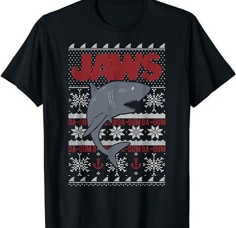 Jaws dun dun shark ugly christmas sweater graphic t-shirt t-shirt Jaws dun dun shark ugly christmas sweater graphic t-shirt t-shirt