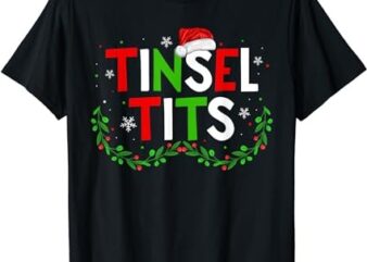 Jingle Balls Tinsel Tits Matching Chestnuts Christmas Couple T-Shirt 1