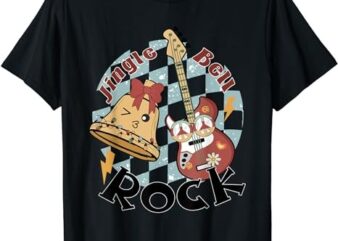 Jingle Bell Rock Rockin’ Christmas Tree Retro Music Gifts T-Shirt