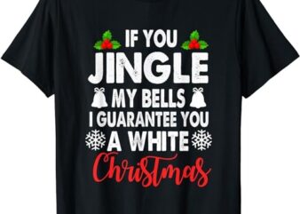 Jingle My Bells Inappropriate Christmas Gag for Adults T-Shirt