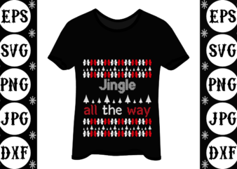 Jingle all the way vector clipart