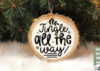 Jingle all the way Road Sign SVG