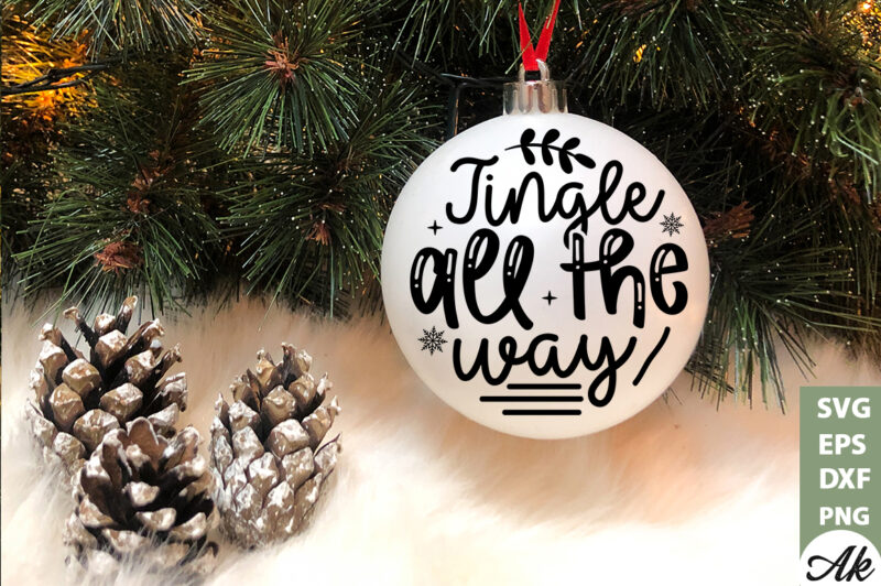 Jingle all the way Road Sign SVG