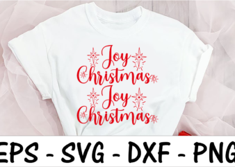 Joy Christmas vector clipart