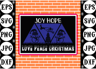 Joy Hope Love Peace Christmas