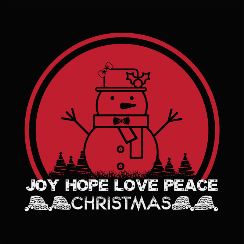Joy hope love peace Christmas