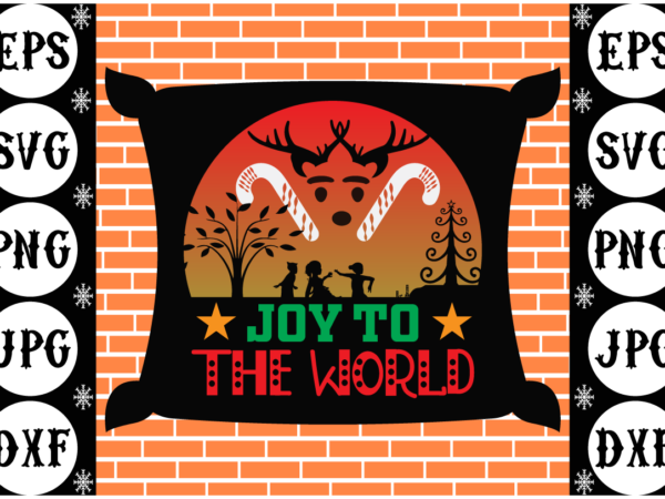 Joy to the world 2 vector clipart