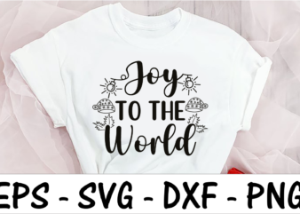 Joy to the world vector clipart