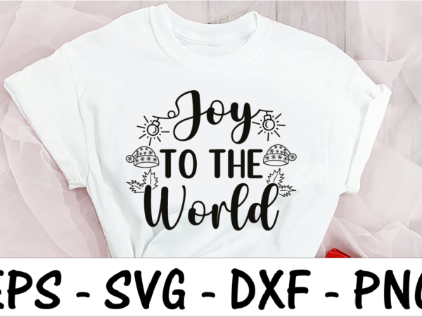 Joy to the world vector clipart