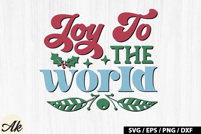 Joy to the world Retro SVG