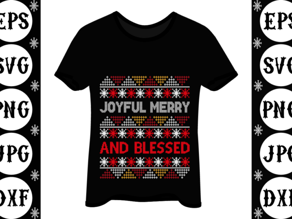 Joyful merry and blessed vector clipart Joyful merry and blessed vector clipart