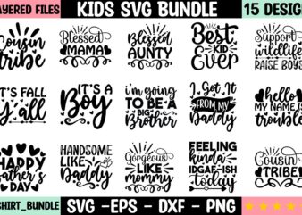 Kids SVG Bundle t shirt vector art