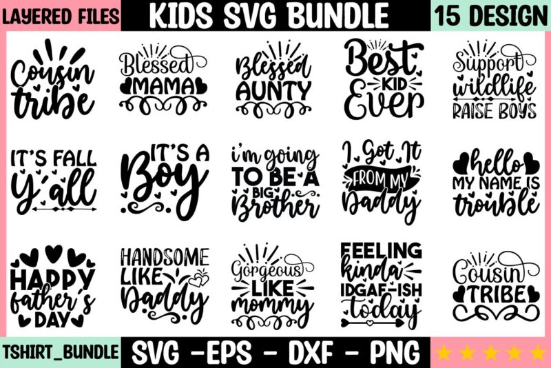 Kids SVG Bundle