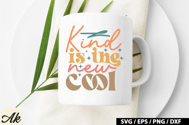 Kind is the new cool Retro SVG