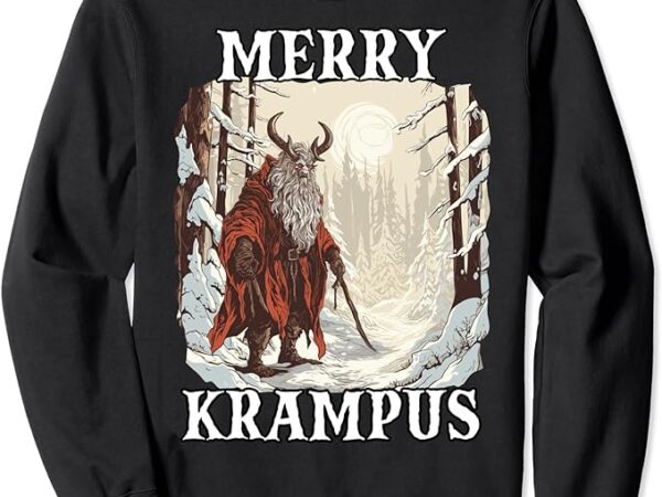 Krampus t creepy santa claus kramperl krampus mask sweatshirt