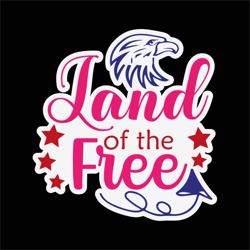 Land of the free sticker 2