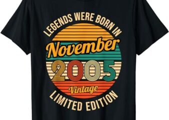 Legends were born in November 2005 18th Birthday T-Shirt