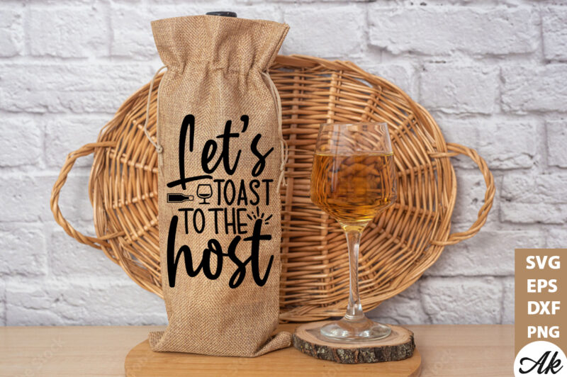 Let’s toast to the host Bag SVG