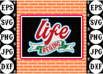 Life begins sticker